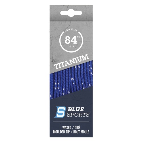 Sznurówki woskowane BLUE SPORTS Titanium Pro Laces - niebieskie