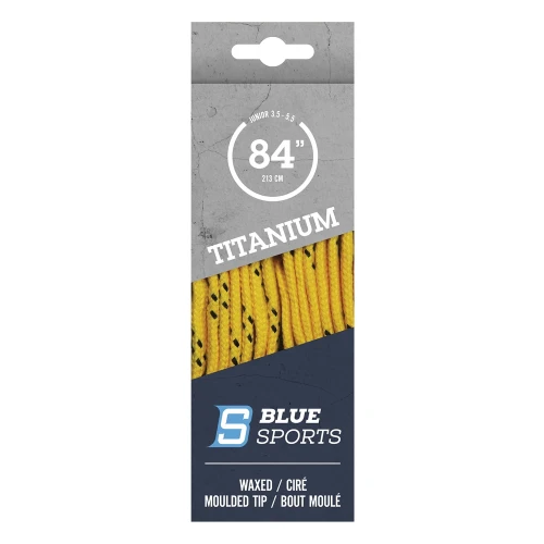 Hockey laces BLUE SPORTS Titanium Pro Laces - yellow