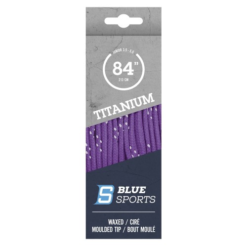 Sznurówki woskowane BLUE SPORTS Titanium Pro Laces - fioletowy