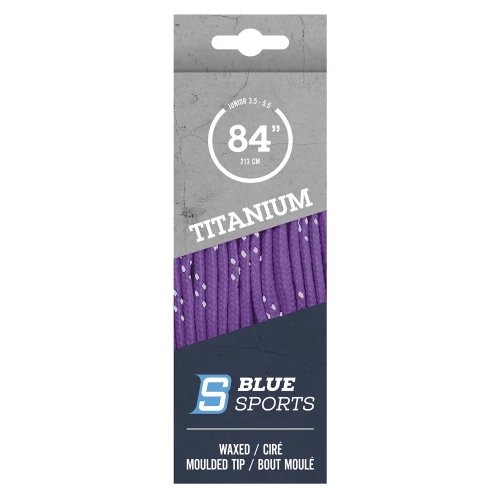 Hockey laces BLUE SPORTS Titanium Pro Laces - purple