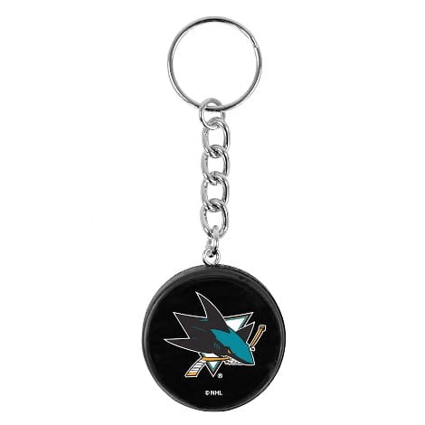 Breloczek NHL Key Chain Puck - San Jose Sharks 