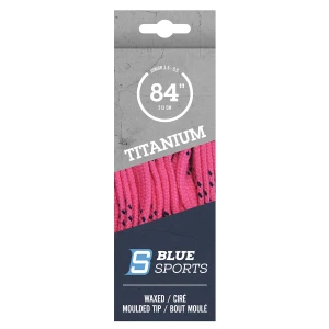 Hockey laces BLUE SPORTS Titanium Pro Laces - pink