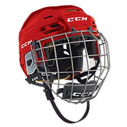 Kask hokejowy CCM Tacks 310 Combo Senior - czerwony