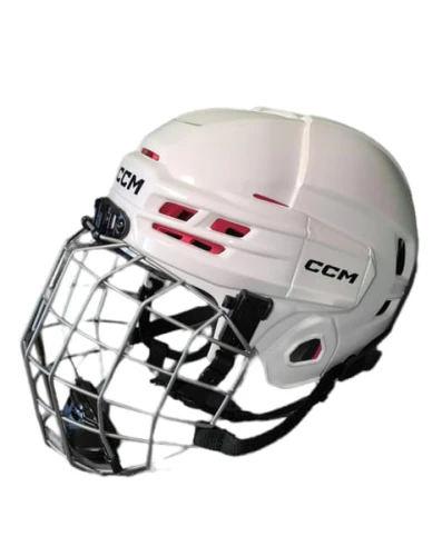 Helmet CCM Tacks 70 Combo Junior - white