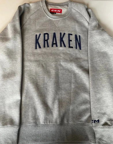 CCM Fleece Crew Seattle Kraken Grey 