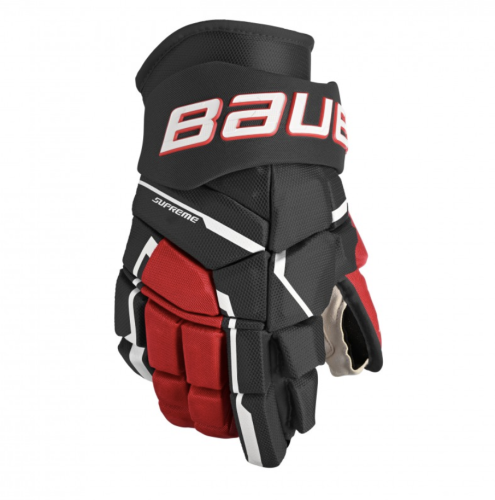Rękawice hokejowe Bauer Supreme M5 Pro Senior - Czarno/Czerwone
