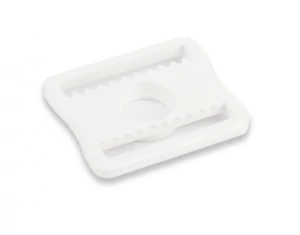 Plastic buckle for goalkeeper mask - WHITE