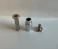 Set (axle, screw, sleeve) for roller skates 1