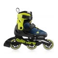 Rolki Rollerblade Microblade 3WD - Niebiesko/Limonkowe 1