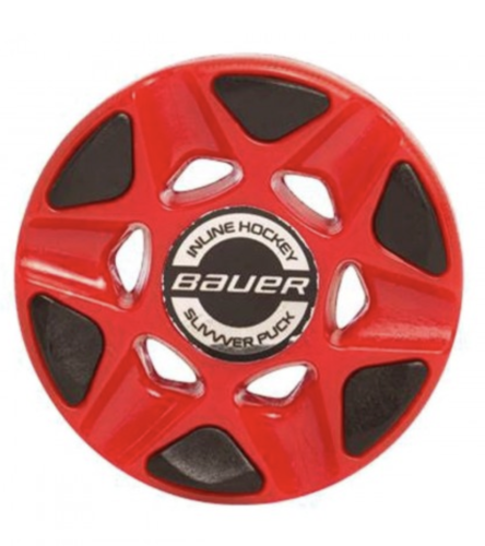 Krążek hokejowy in-line Bauer SlivVver - czerwony