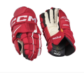Rękawice hokejowe CCM Tacks XF Pro Senior - Czerwono/Białe 3