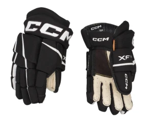 Rękawice hokejowe CCM Tacks XF Pro Junior - Czarno/Białe