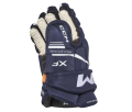 Rękawice hokejowe CCM Tacks XF Senior - Granatowo/Białe 2