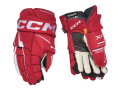 Rękawice hokejowe CCM Tacks XF Senior - Czerwono/Białe 1