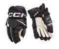 Rękawice hokejowe CCM Tacks XF Junior - Czarno/Białe 1