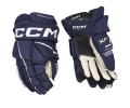 Rękawice hokejowe CCM Tacks XF80 Junior - Granatowe/Białe 1