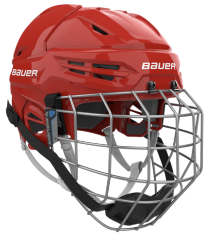 Kask hokejowy Bauer Re-akt 55 Combo - czerwony