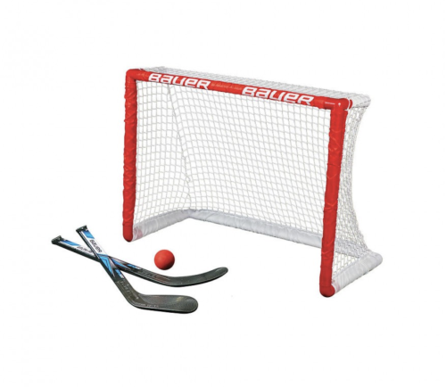  Bramka hokejowa Bauer z kijkami i piłeczką 