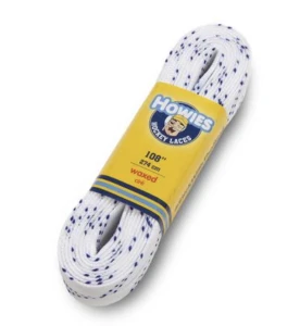 Howies Hockey Waxed Laces - white