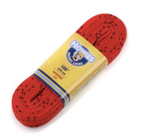 Sznurówki Hokejowe Woskowane Howies - czerwone
