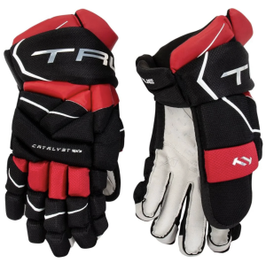 Rękawice hokejowe True Catalyst 9X3 Senior - czarno/czerwone