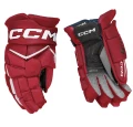 CCM JetSpeed FT8 Gloves  - red/white - Senior 1