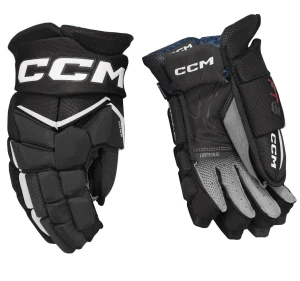 Rękawice hokejowe CCM JetSpeed FT8 - czarno/białe - Junior