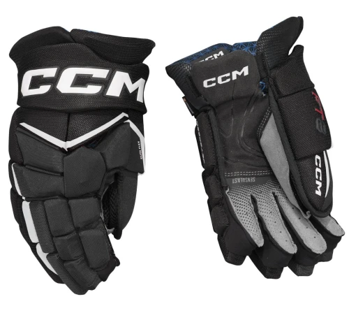 CCM JetSpeed FT8 Gloves  - black/white - Junior