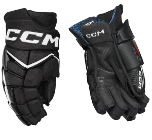 Rękawice hokejowe CCM JetSpeed FT8 Pro - czarno/białe - Senior