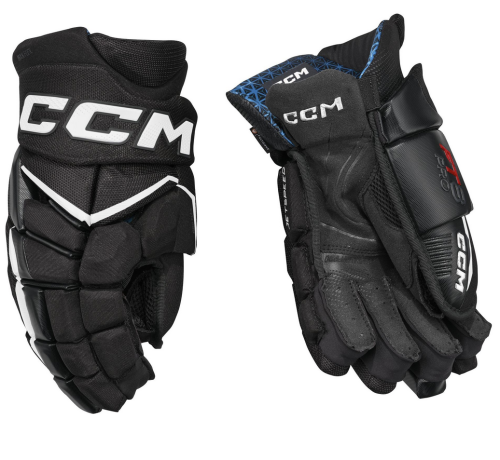 Rękawice hokejowe CCM JetSpeed FT8 Pro - czarno/białe - Senior