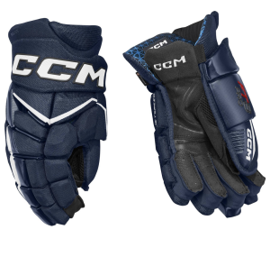 Rękawice hokejowe CCM JetSpeed FT8 Pro - granatowo/białe - Senior 