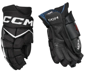 Rękawice hokejowe CCM JetSpeed FT8 Pro - czarno/białe - Junior