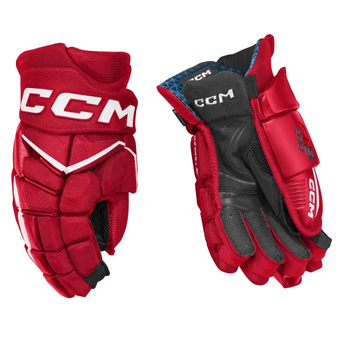 CCM JetSpeed FT8 Pro Gloves - red/white - Junior