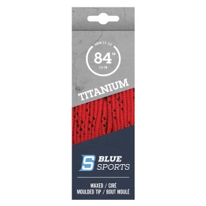 Hockey Laces BLUE SPORTS Titanium Pro Laces - red