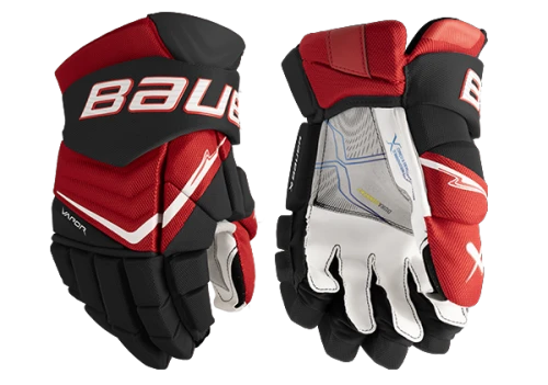 BAUER Vapor Flylite Gloves - Intermediate - Black/Red/White