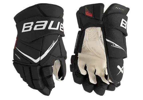 Rękawice hokejowe BAUER Vapor Flypro - Senior - czarno/białe