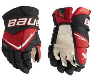 Rękawice hokejowe BAUER Vapor Flypro - Senior - czarno/czerwono/białe