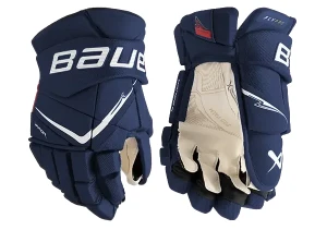 Rękawice hokejowe BAUER Vapor Flypro - Senior - granatowo/białe