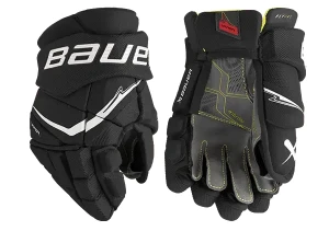 Rękawice hokejowe BAUER Vapor Flypro - Junior - czarno/białe