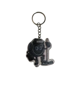 Acrylic keychain hockey player