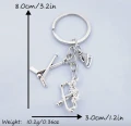 Zinc alloy hockey keychain 2