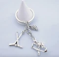 Zinc alloy hockey keychain 3