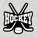 Hockey inscription sticker 1