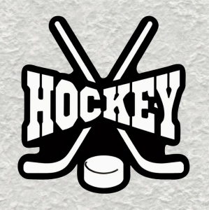 Naklejka napis HOCKEY 