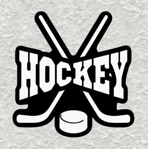 Hockey inscription sticker
