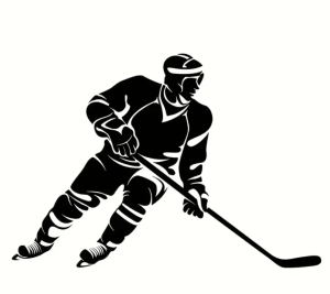 Naklejka hokeista