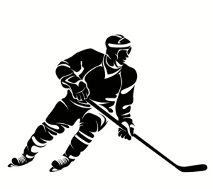 Sticker Hockey Player