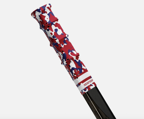 Grip/okleina do kija - Rocketgrip Hole Style - camo/niebiesko/czerwony