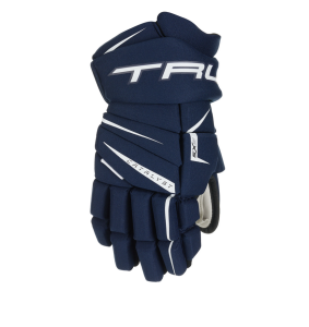 Rękawice hokejowe True Catalyst 5X5 - granatowe - Junior
