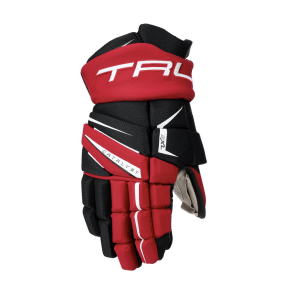 Rękawice hokejowe True Catalyst 7X5 - czarno/czerwone - Senior